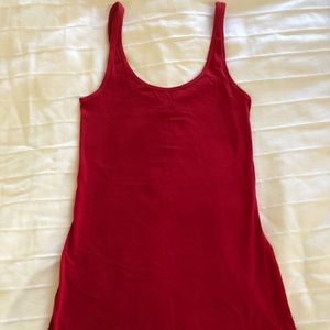 Lululemon red thin tank size 6